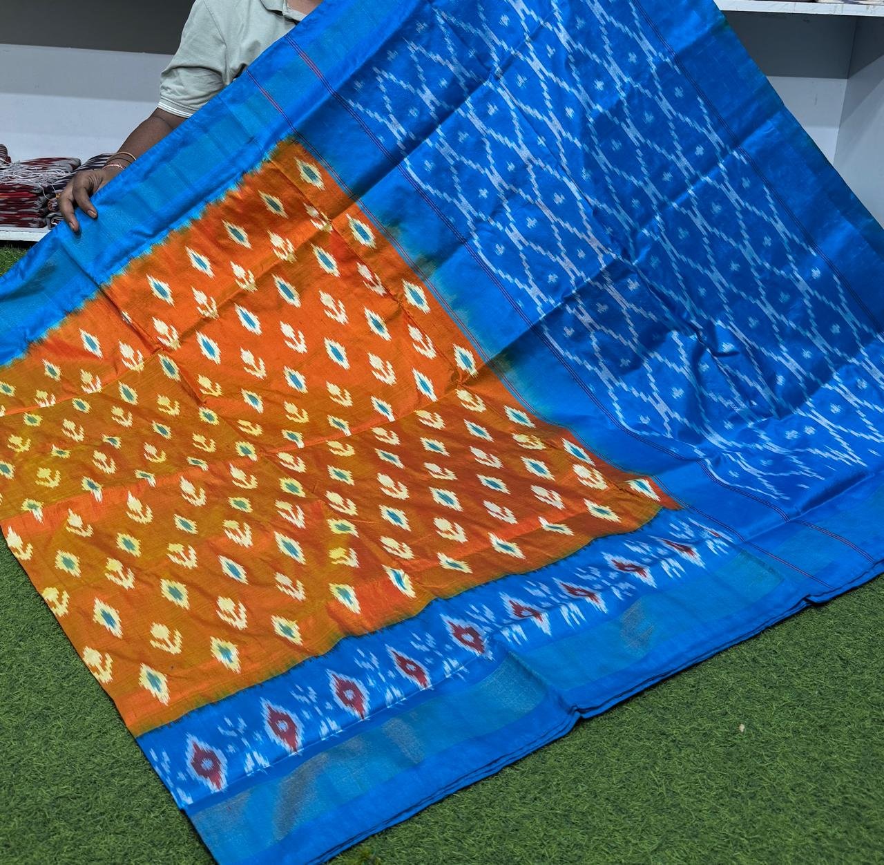 Lightweight Ikat Silk - PSRGS29-LSWBCTZCD-31