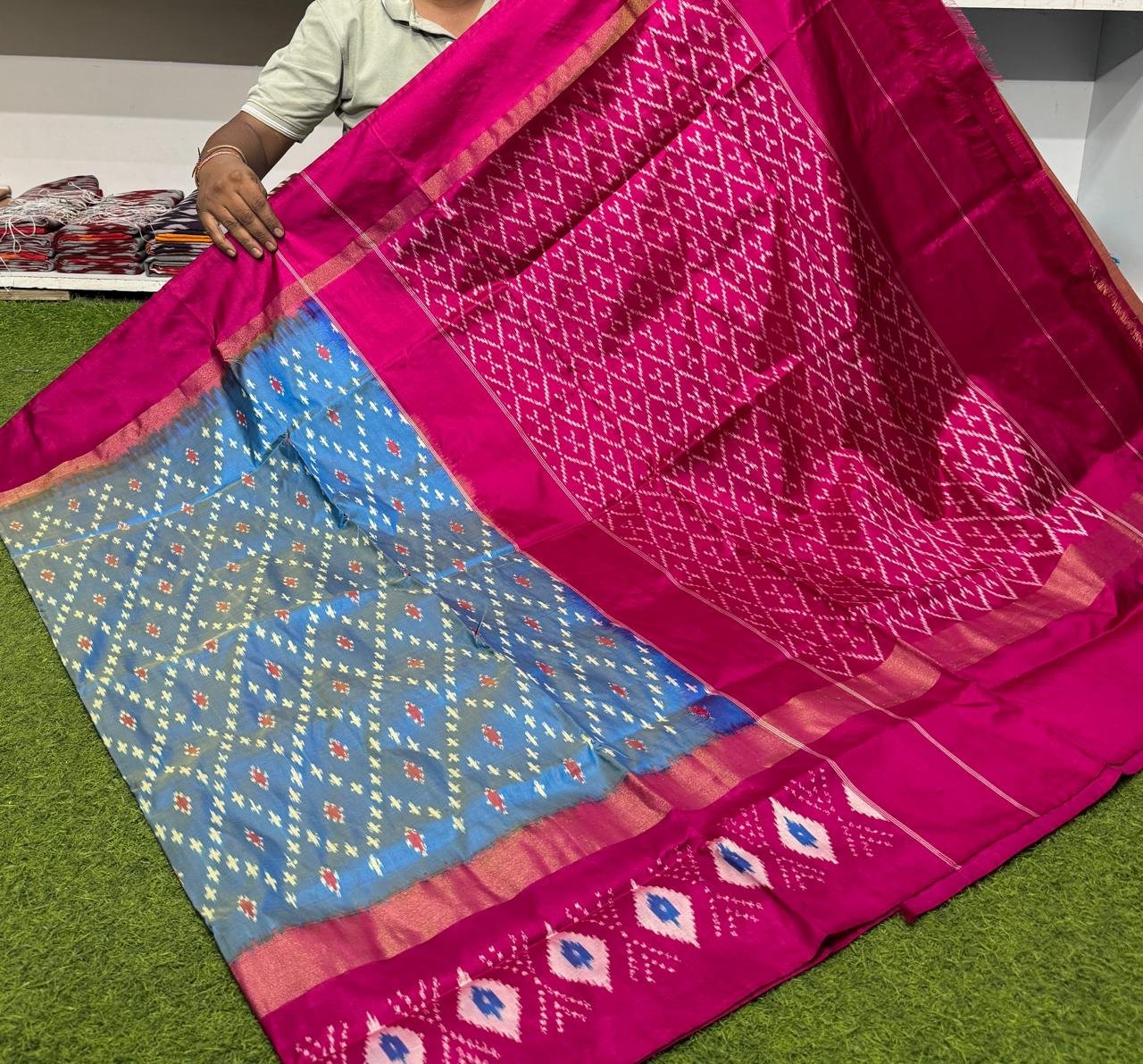 Lightweight Ikat Silk - PSRGS29-LSWBCTZCD-32