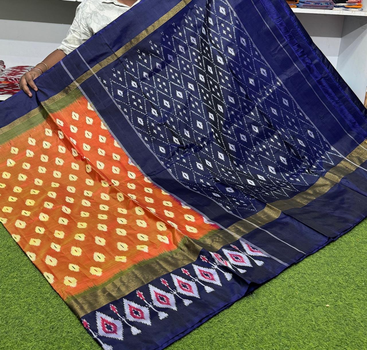 Lightweight Ikat Silk - PSRGS29-LSWBCTZCD-38