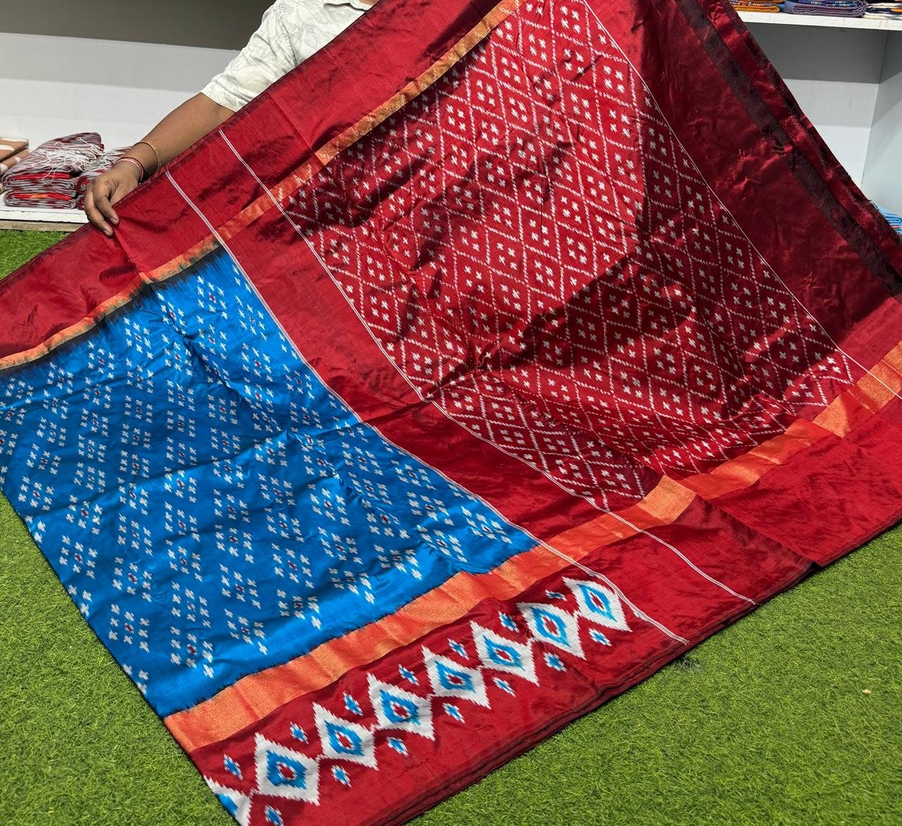 Lightweight Ikat Silk - PSRGS29-LSWBCTZCD-40