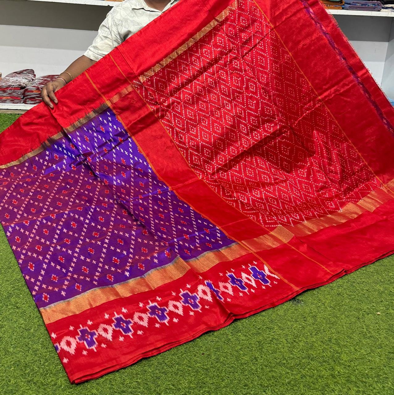 Lightweight Ikat Silk - PSRGS29-LSWBCTZCD-41
