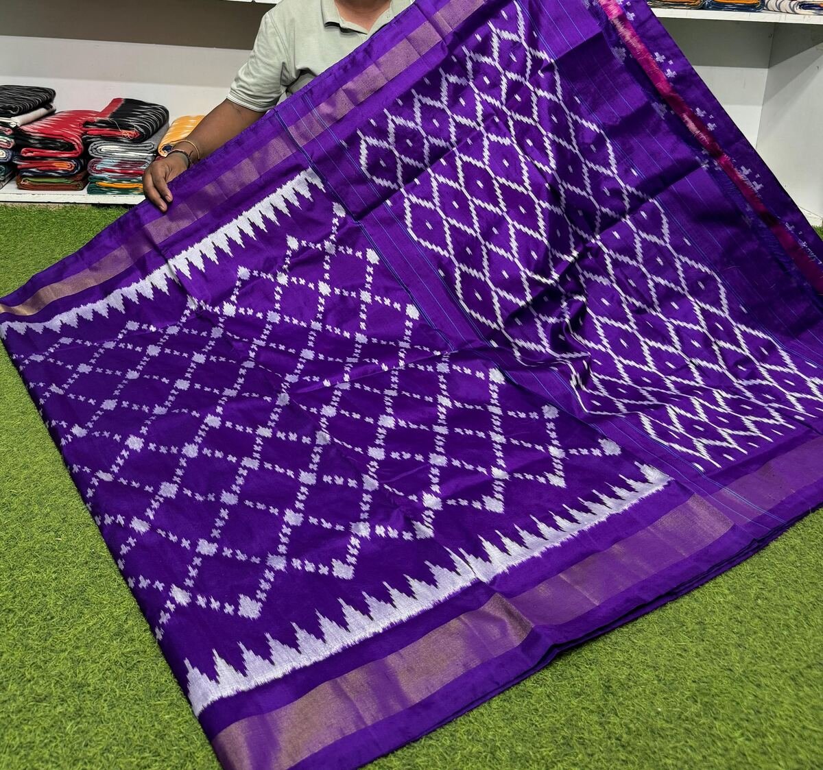 Light Weight Silk Saree - PSRGY25-ILWSDTDDC-02