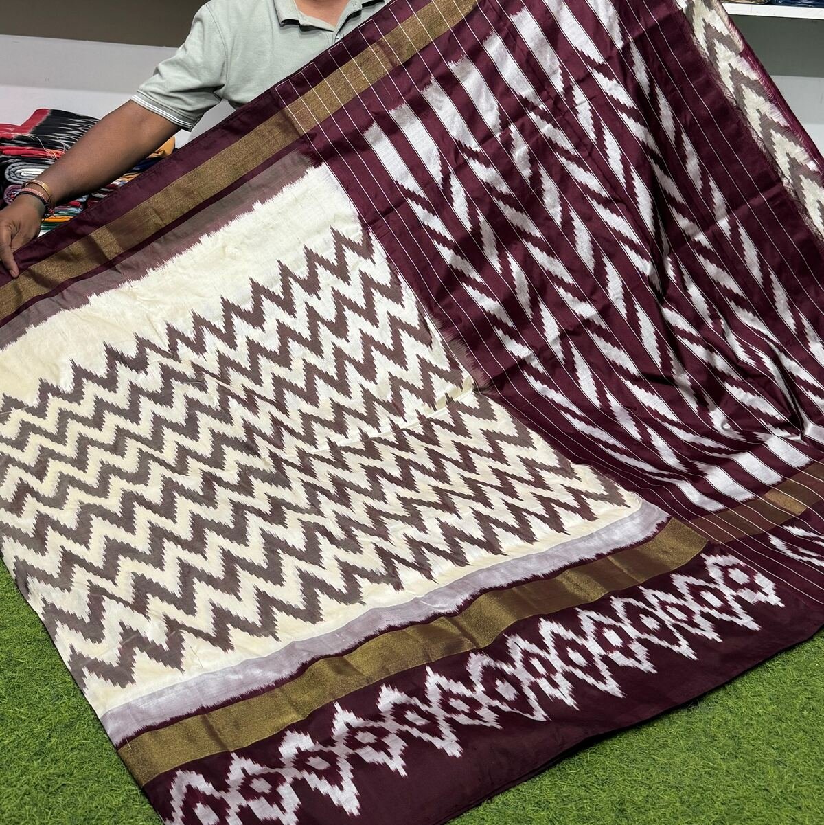 Light Weight Silk Saree - PSRGY25-ILWSDTDDC-03