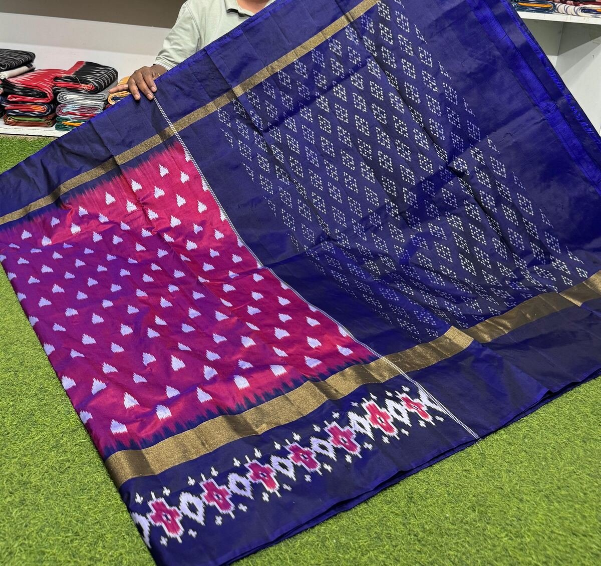 Light Weight Silk Saree - PSRGY25-ILWSDTDDC-04