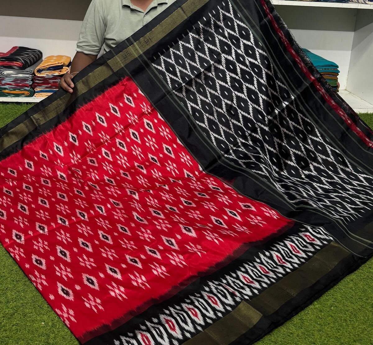 Light Weight Silk Saree - PSRGY25-ILWSDTDDC-14