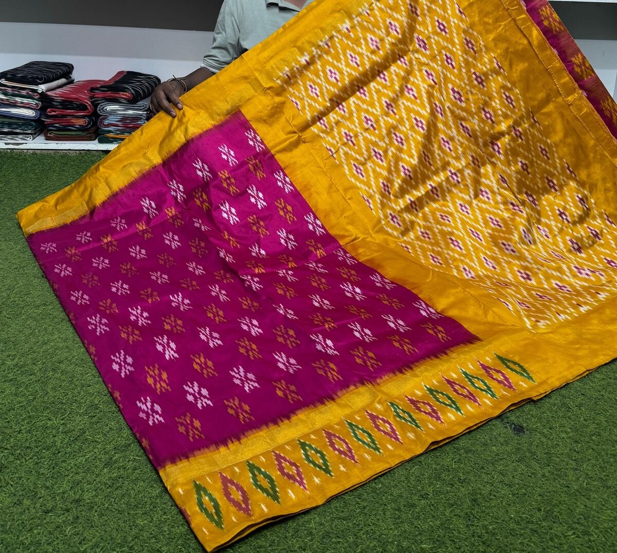 Light Weight Silk Saree - PSRGY25-ILWSDTDDC-17