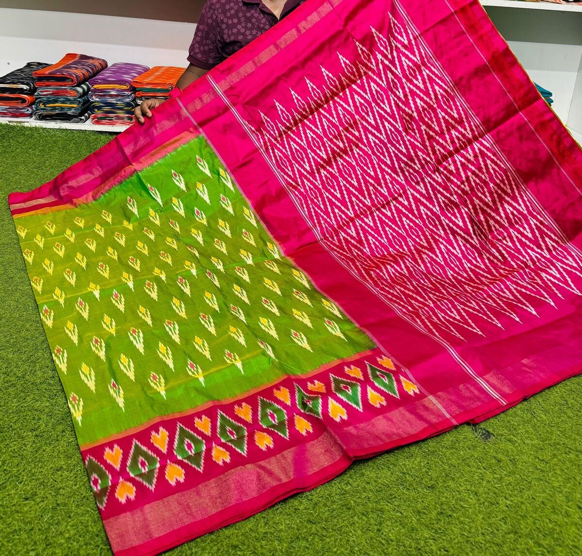 Light Weight Silk Saree - PSRGY25-ILWSDTDDC-26