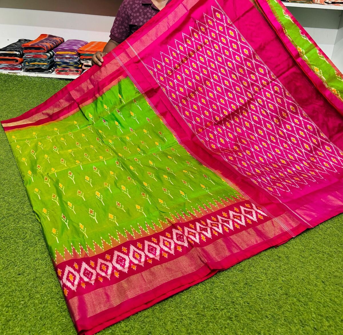 Light Weight Silk Saree - PSRGY25-ILWSDTDDC-30