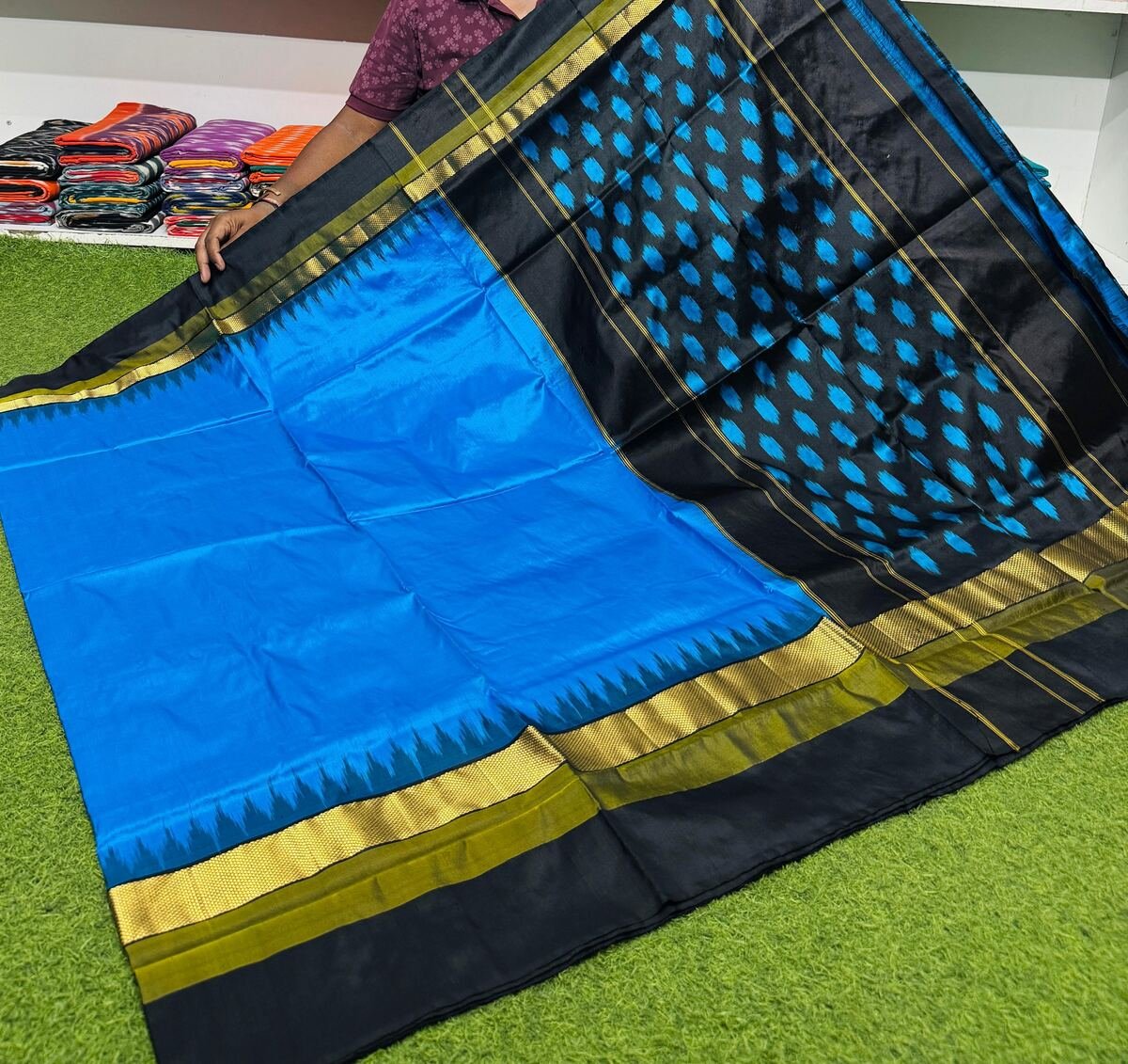Light Weight Silk Saree - PSRGY25-ILWSDTDDC-31