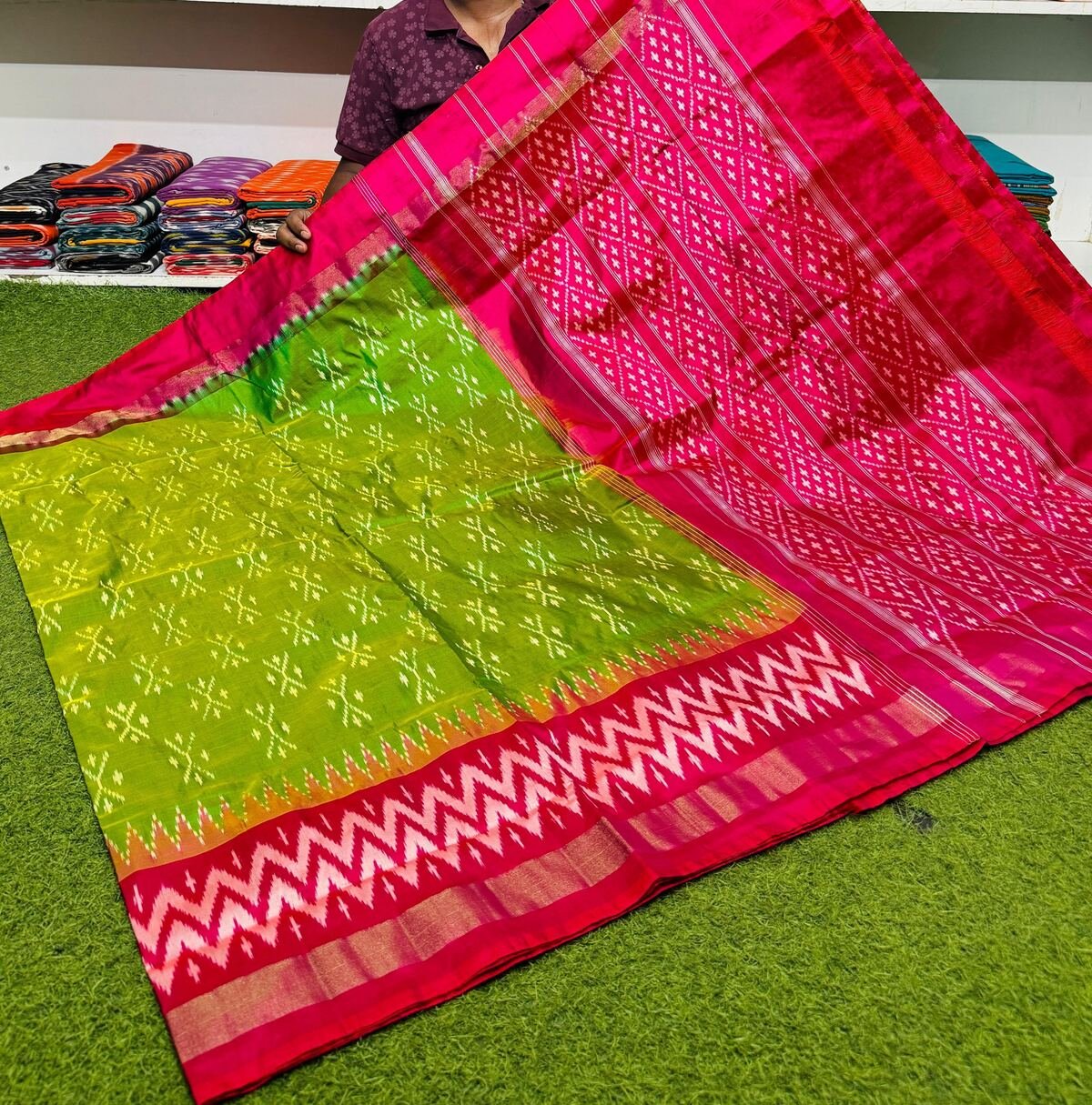 Light Weight Silk Saree - PSRGY25-ILWSDTDDC-36