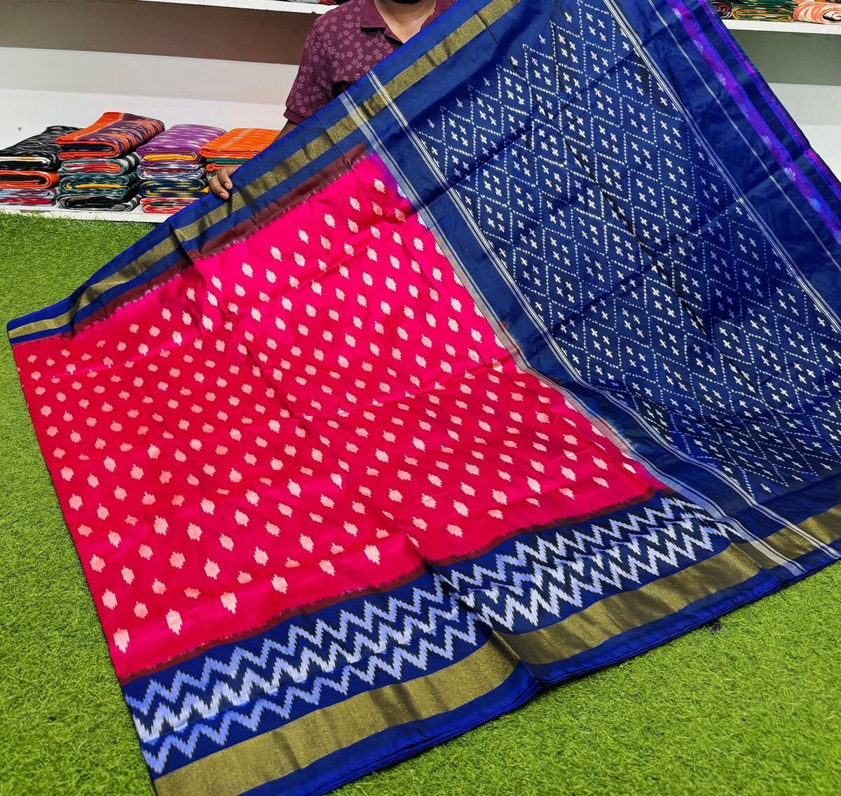 Light Weight Silk Saree - PSRGY25-ILWSDTDDC-38