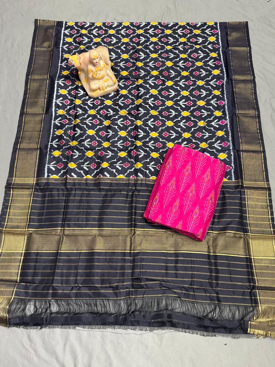 Silk Dupatta Sico Top - PSRGY16-SDSTCFTDD-01