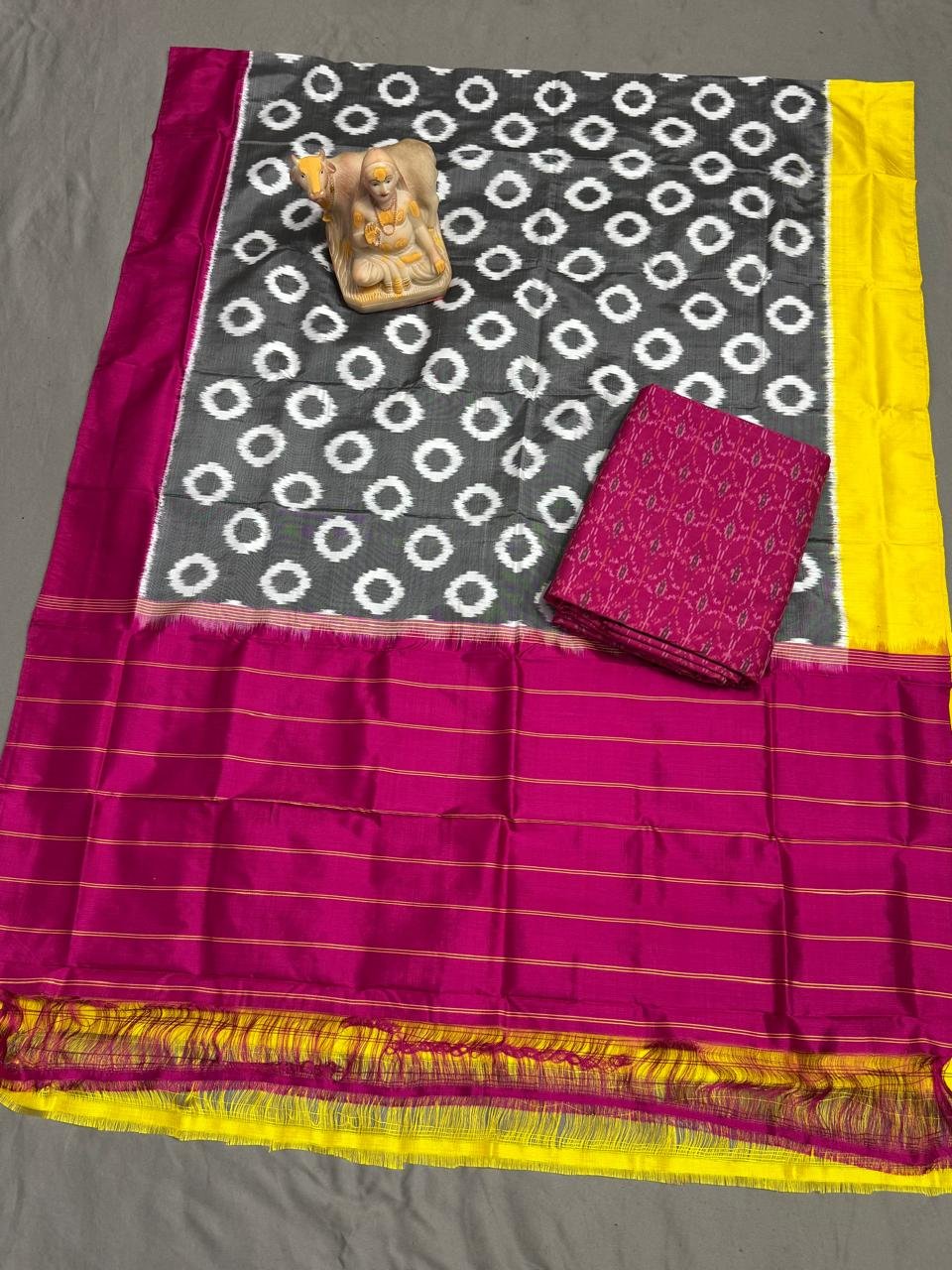 Silk Dupatta Sico Top - PSRGY16-SDSTCFTDD-05