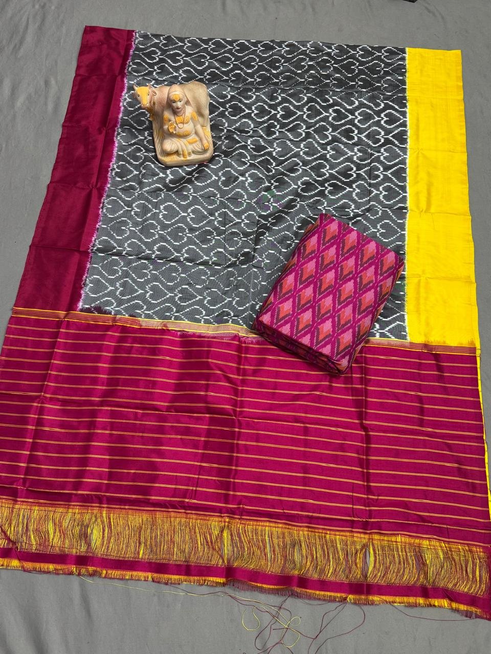 Silk Dupatta Sico Top - PSRGY16-SDSTCFTDD-07
