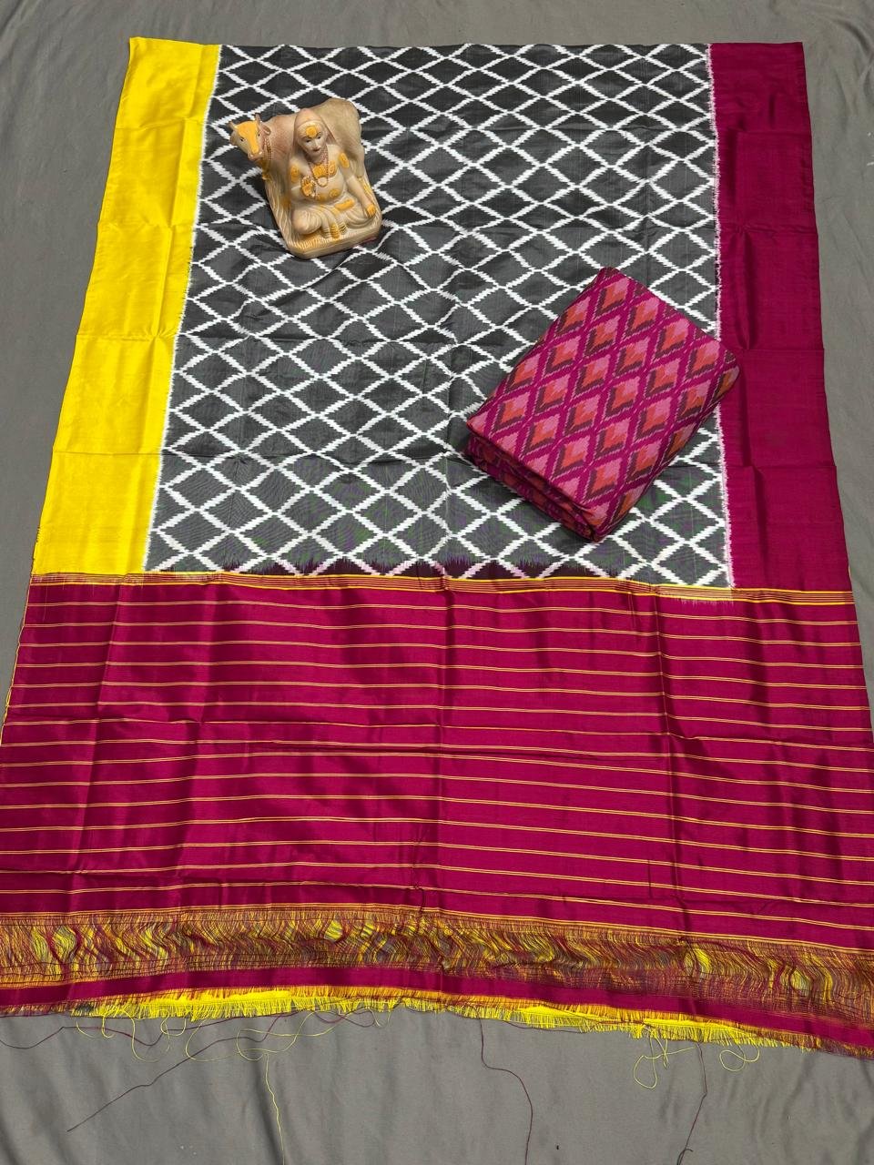 Silk Dupatta Sico Top - PSRGY16-SDSTCFTDD-09