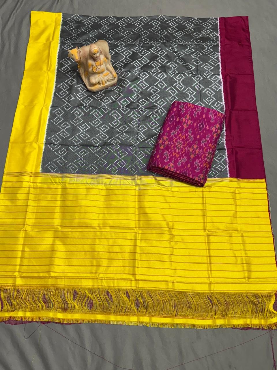 Silk Dupatta Sico Top - PSRGY16-SDSTCFTDD-10