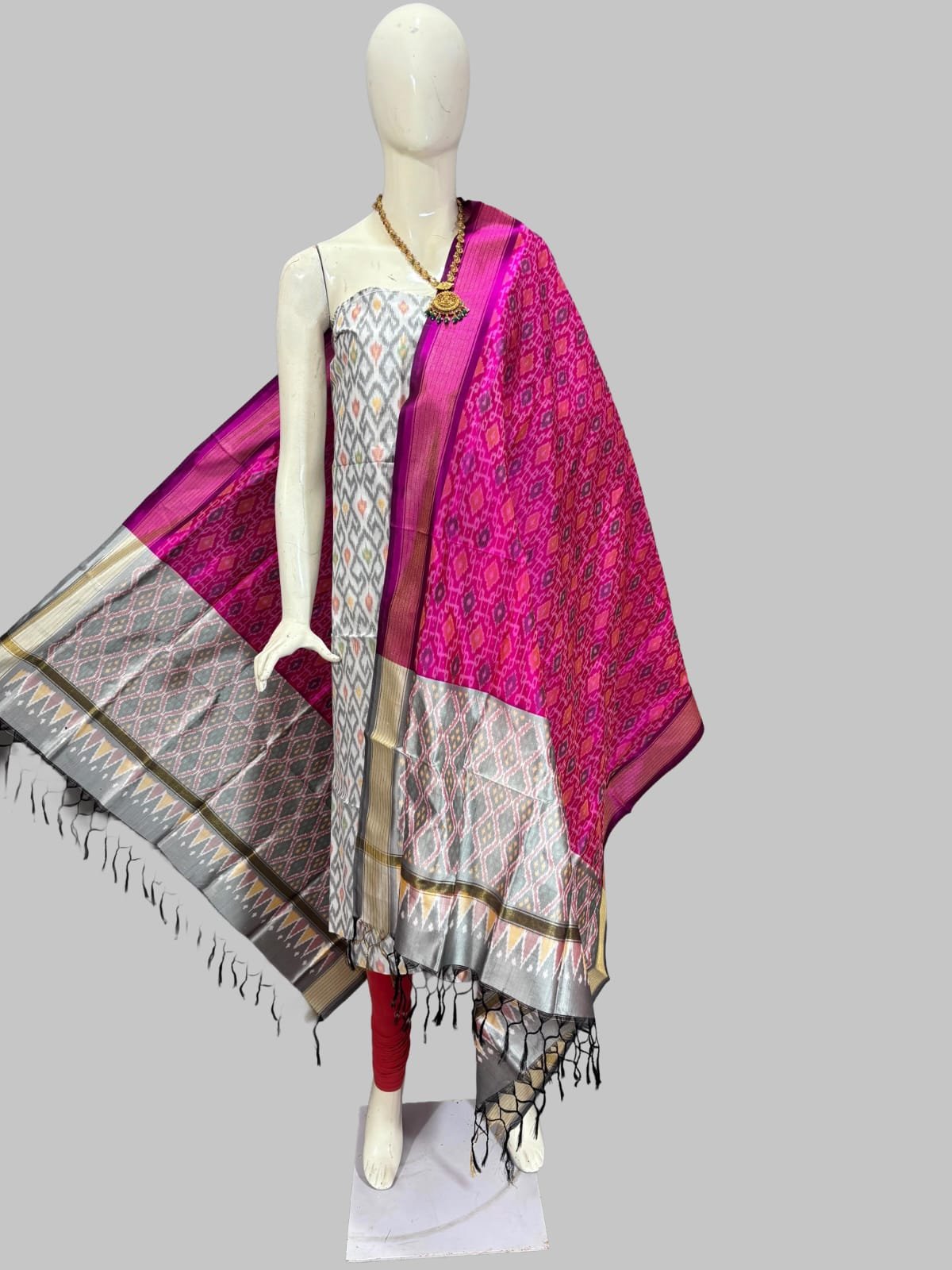 Silk Dupatta Sico Top - PSSIY12-SDSTDEBDC-01