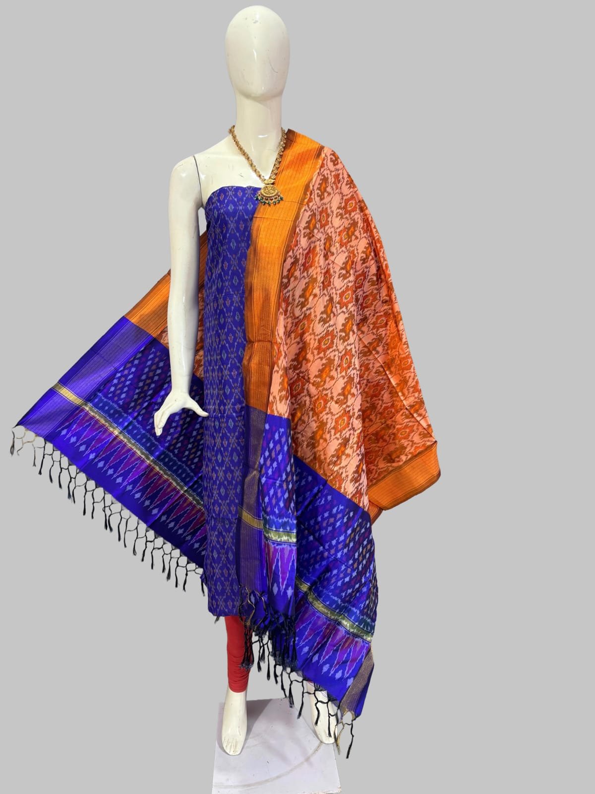 Silk Dupatta Sico Top - PSSIY22-SDSTCEBCD-01