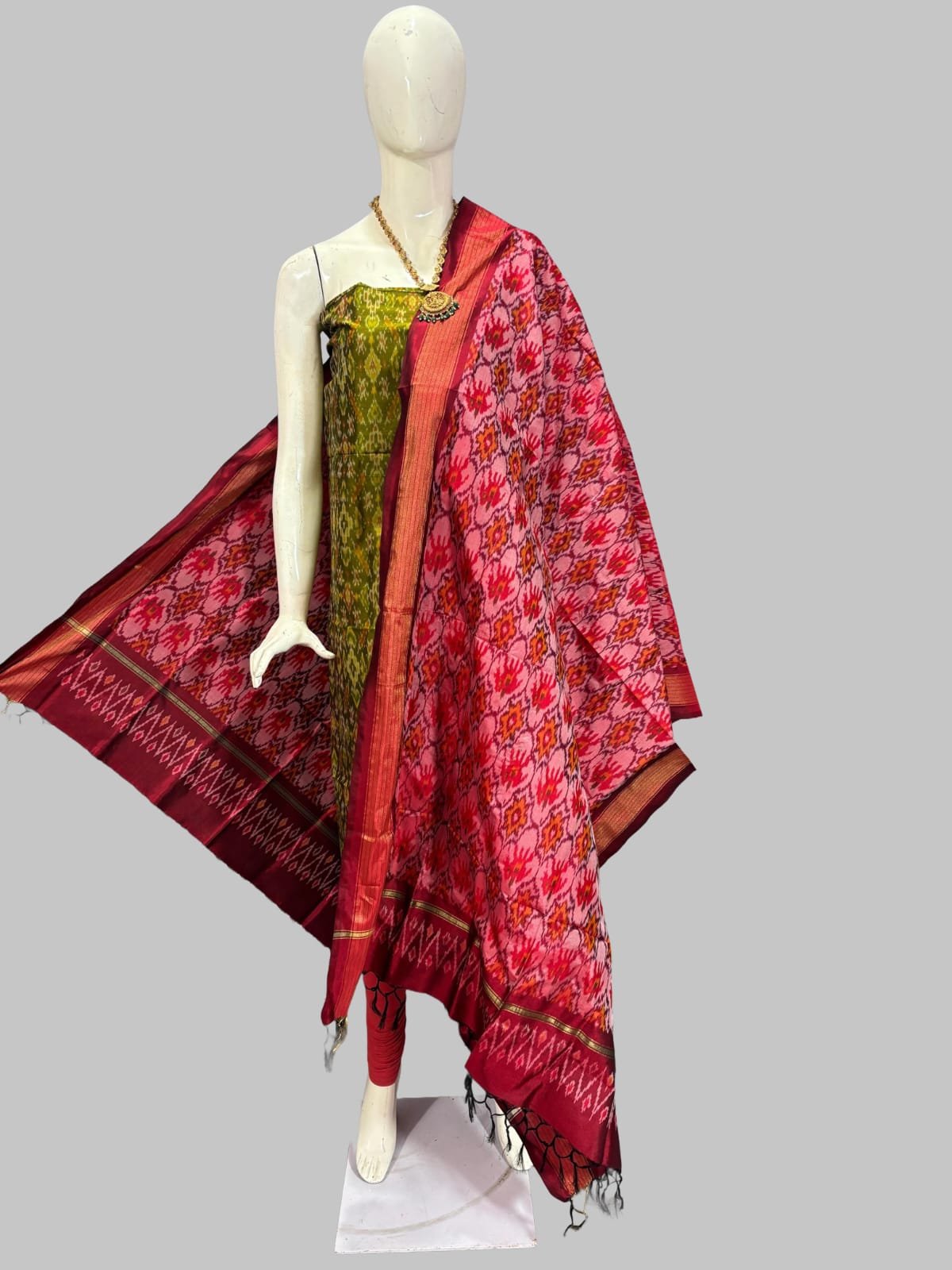 Silk Dupatta Sico Top - PSSIY22-SDSTCEBCD-10