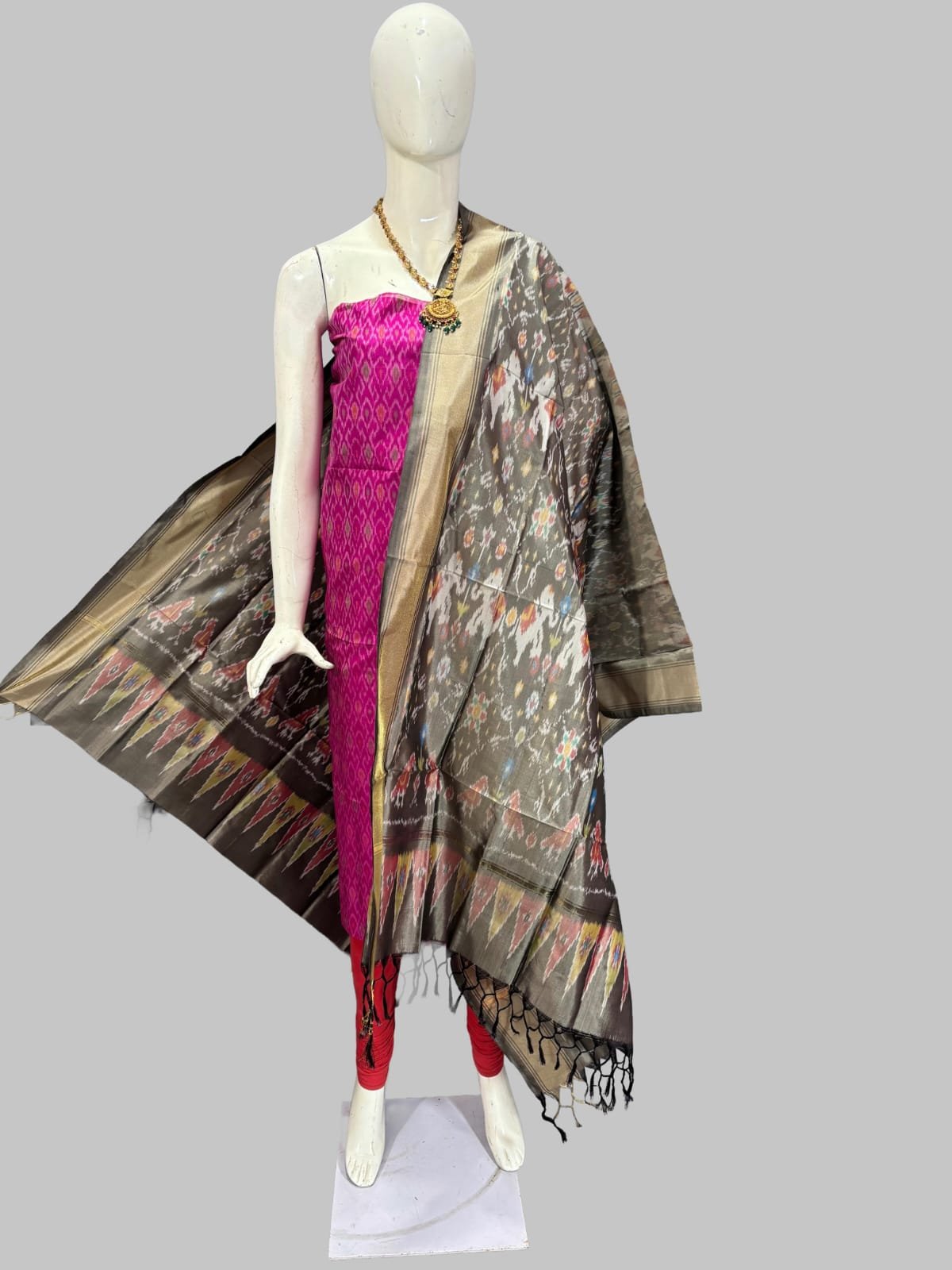 Silk Dupatta Sico Top - PSSIY22-SDSTCEBCD-11