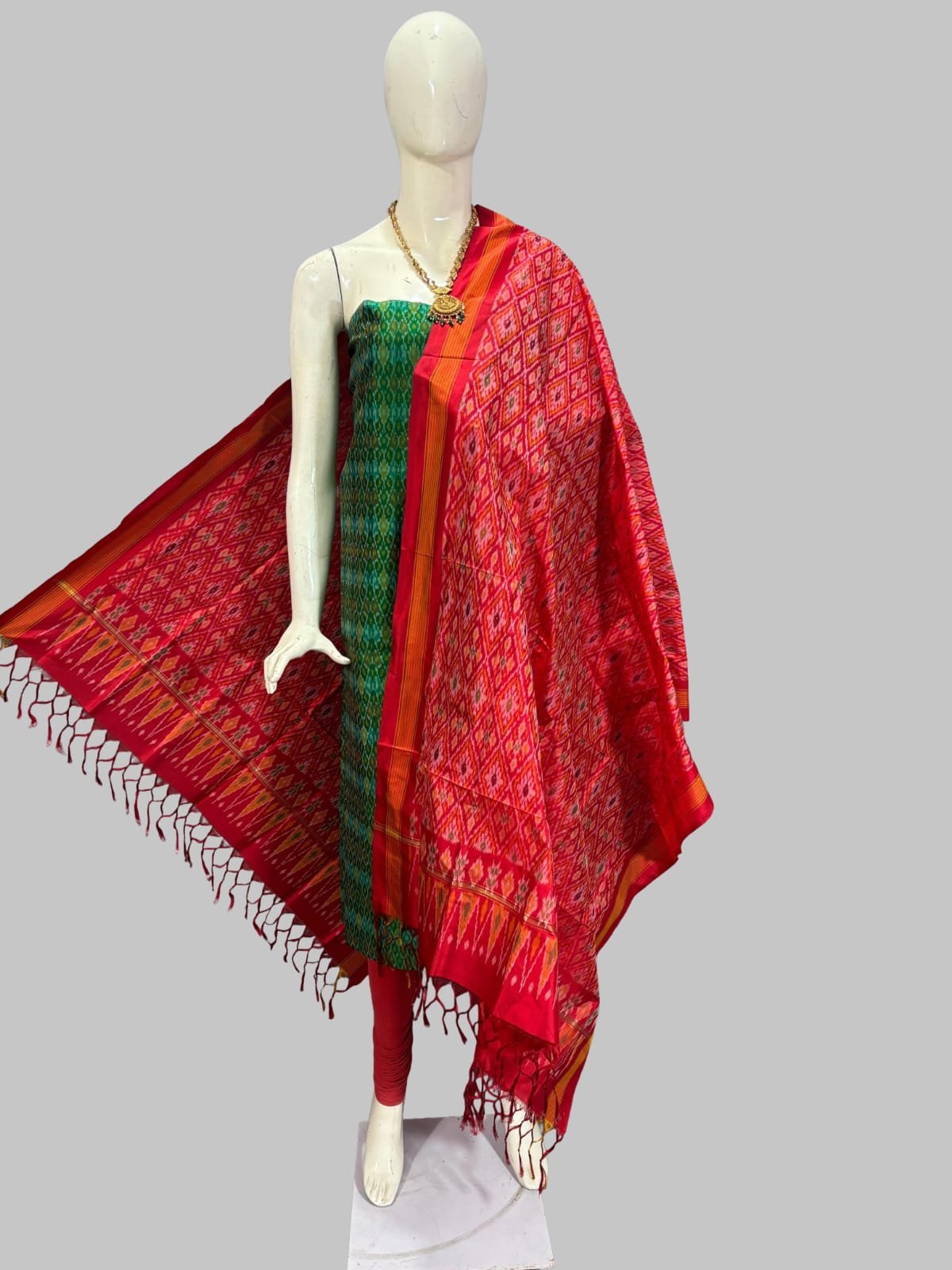Silk Dupatta Sico Top - PSSIY22-SDSTCEBCD-12
