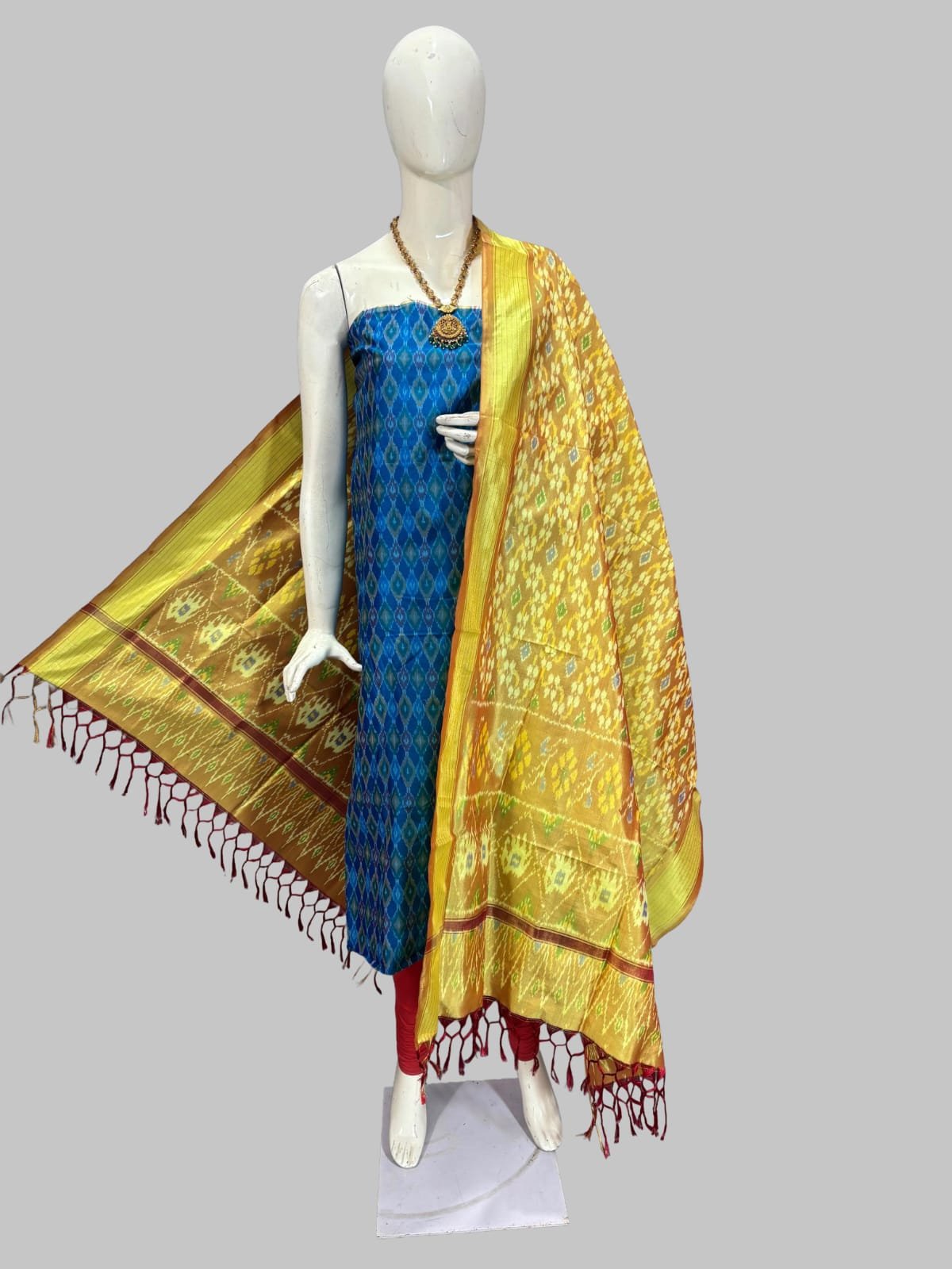 Silk Dupatta Sico Top - PSSIY22-SDSTCEBCD-17
