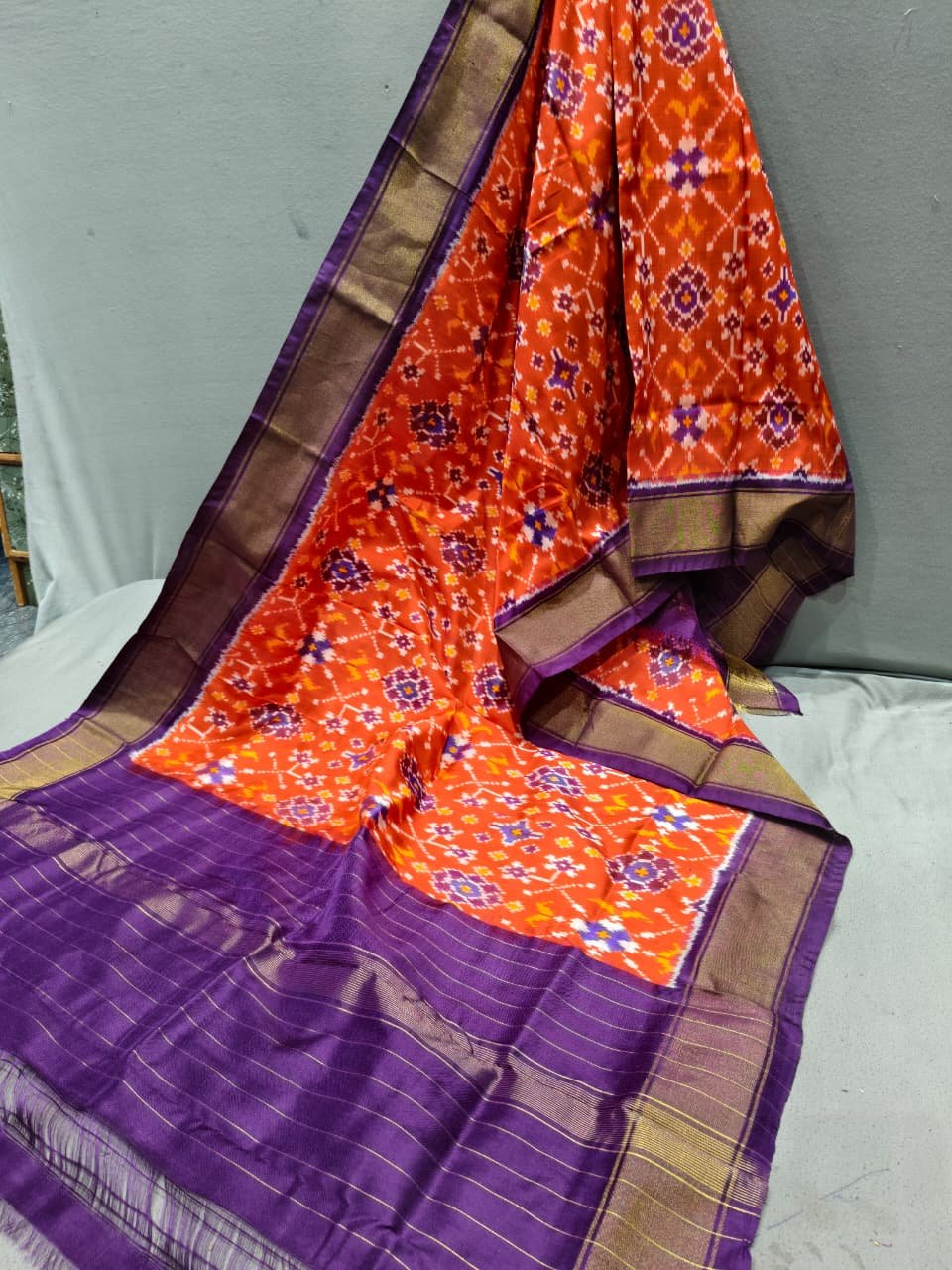 Silk Dupatta - PGMRY11-ISDPCEZCD-04