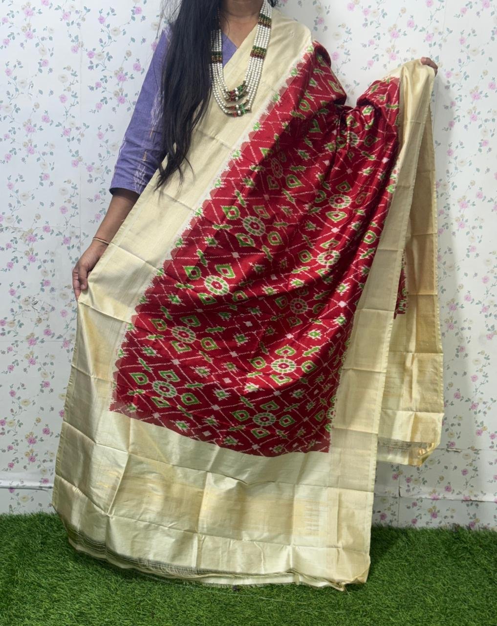 Silk Dupatta - PSDHY13-ISDPDECDC-70