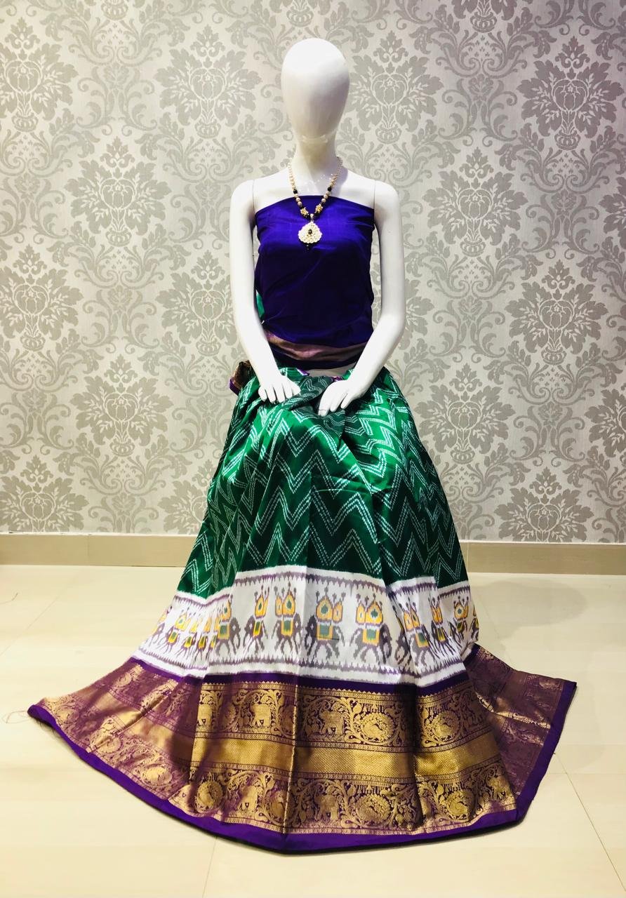 Silk Lehenga - PLXHG05-FSLGDNCDC-03
