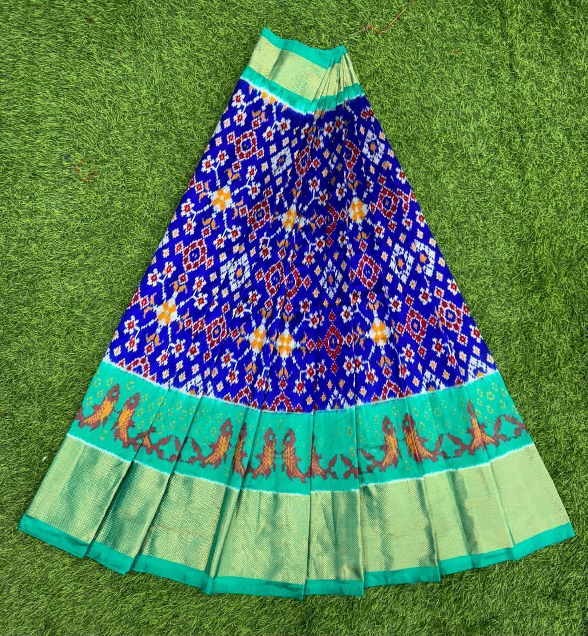 Silk Lehenga - PSDHY12-FSLGDSZDC-14