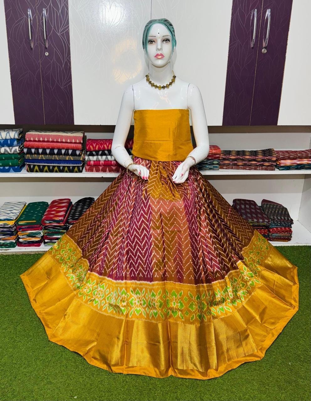 Silk Lehenga - PSRGG20-FSLGCSZDD-03