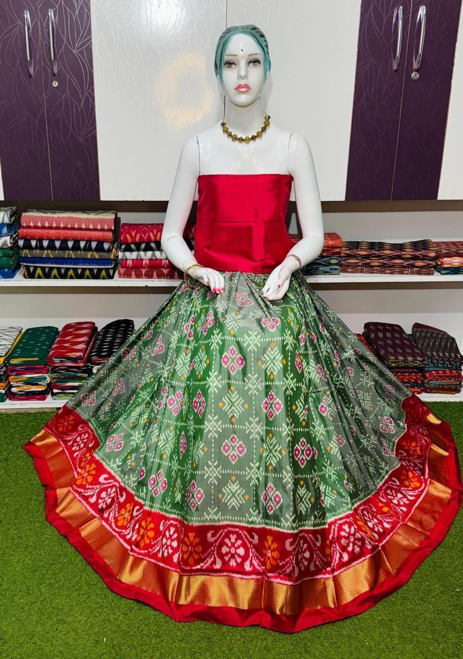 Silk Lehenga - PSRGY18-FSLGDSZDC-20