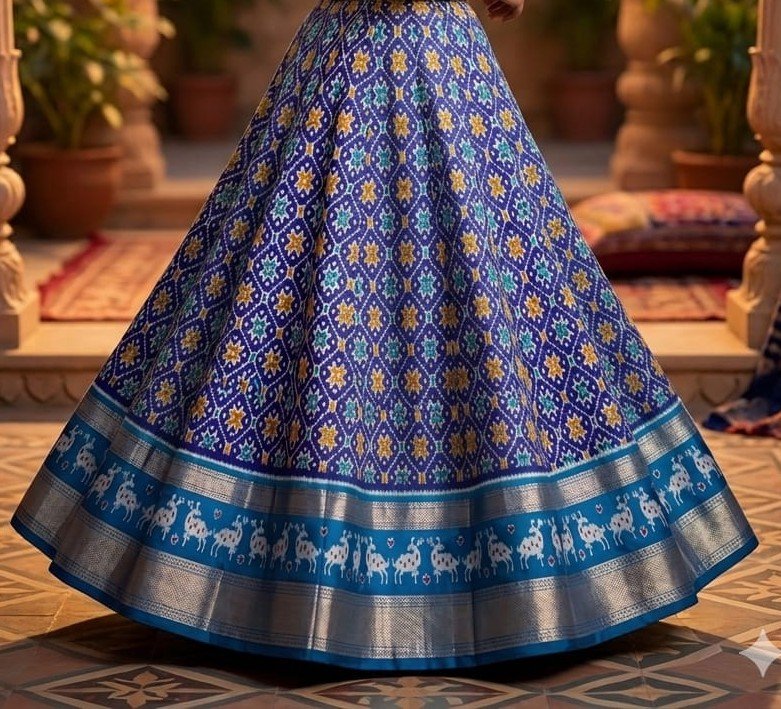 Silk Lehenga - PSSIG23-FSLGCSSDC-10
