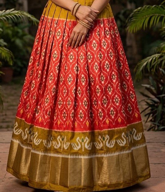 Silk Lehenga - PSSIG23-FSLGCSSDC-12
