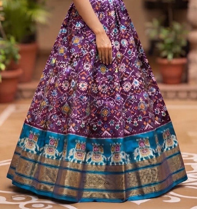 Silk Lehenga - PSSIG23-FSLGCSSDC-15