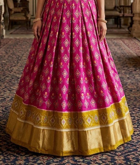 Silk Lehenga - PSSIL07-FSLGDSSCC-17