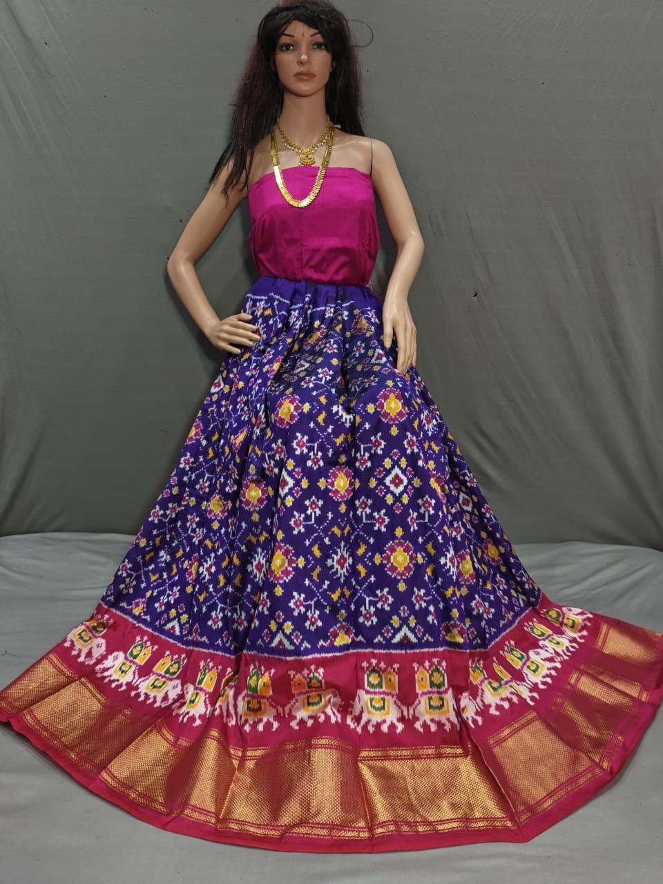 Silk Lehenga - PSSIL07-FSLGDSSCC-21