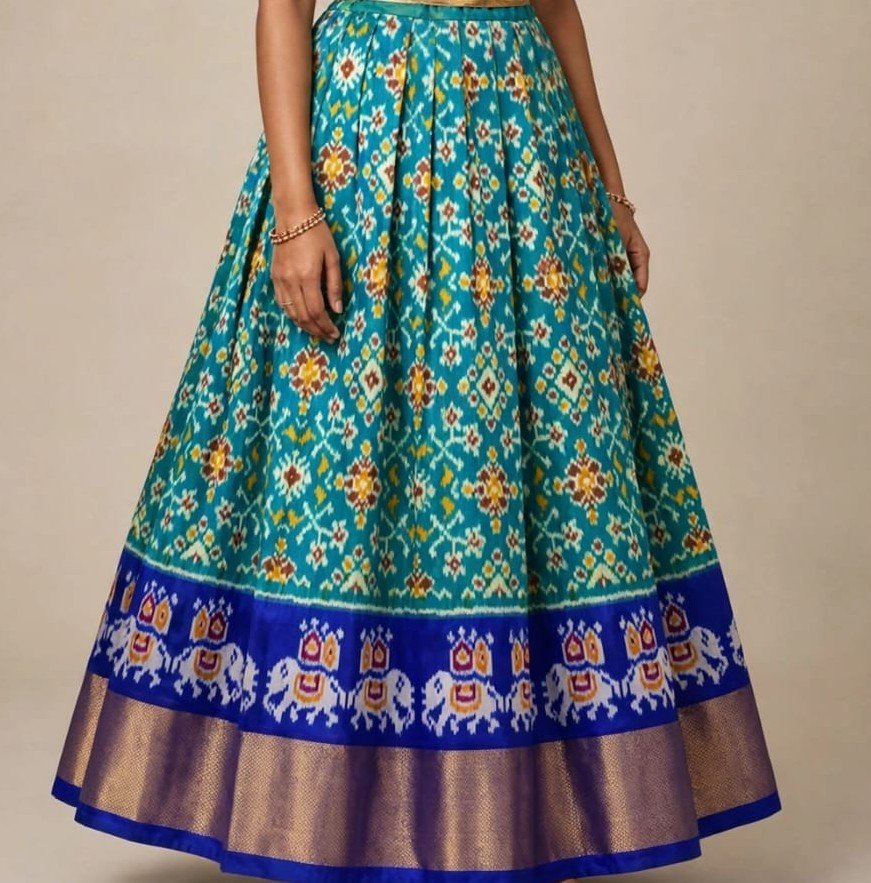 Silk Lehenga - PSSIO12-FSLGDSBCC-18
