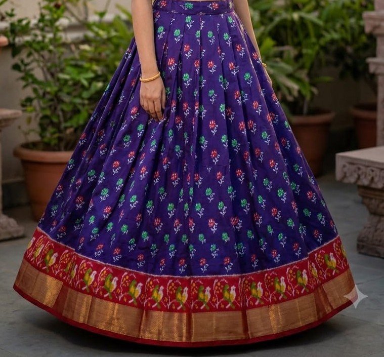 Silk Lehenga - PSSIO25-FSLGDSBDC-15