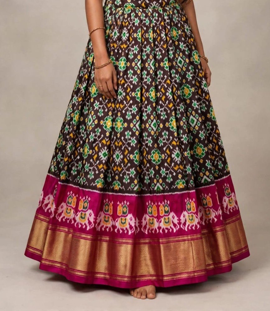 Silk Lehenga - PSSIS13-FSLGCSBCC-03