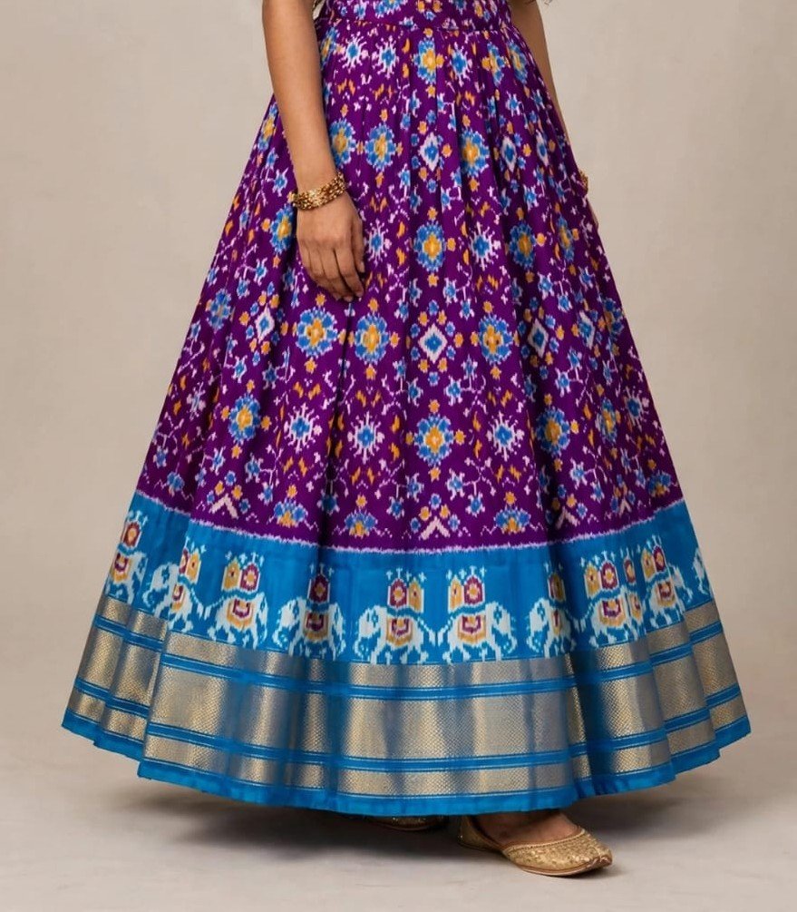 Silk Lehenga - PSSIS13-FSLGCSBCC-07