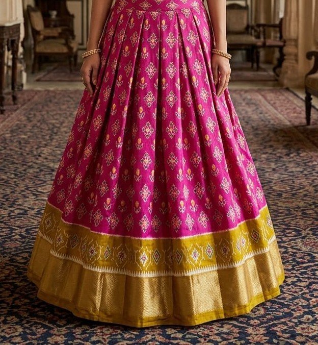 Silk Lehenga - PSSIS13-FSLGCSBCC-11