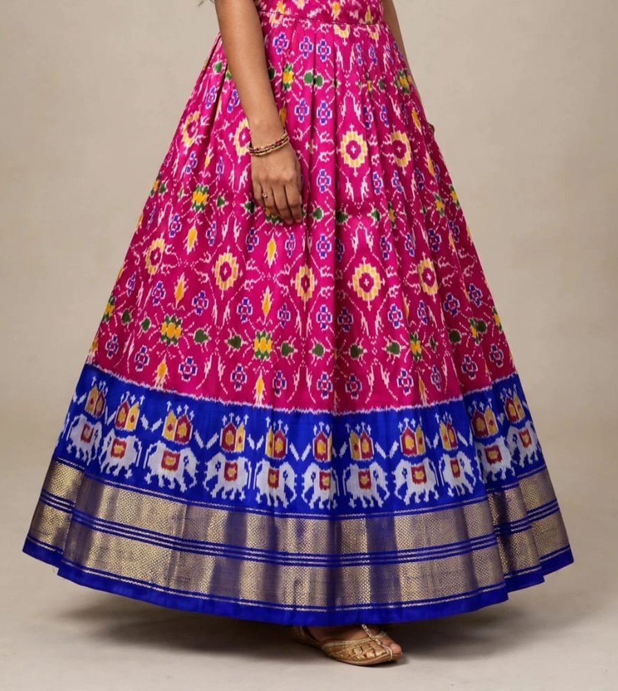 Silk Lehenga - PSSIS13-FSLGCSBCC-15
