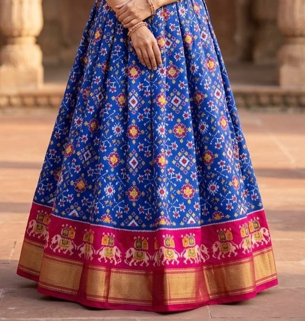 Silk Lehenga - PSSIS13-FSLGCSBCC-16
