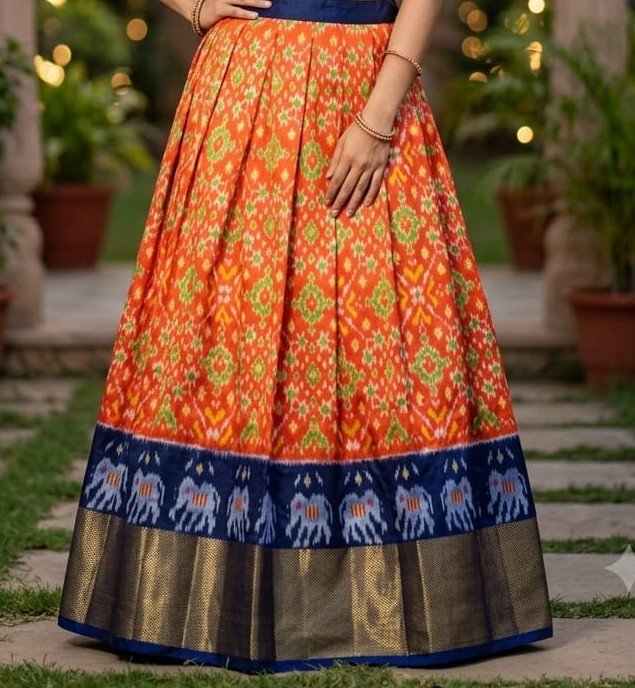 Silk Lehenga - PSSIS13-FSLGCSBCC-17