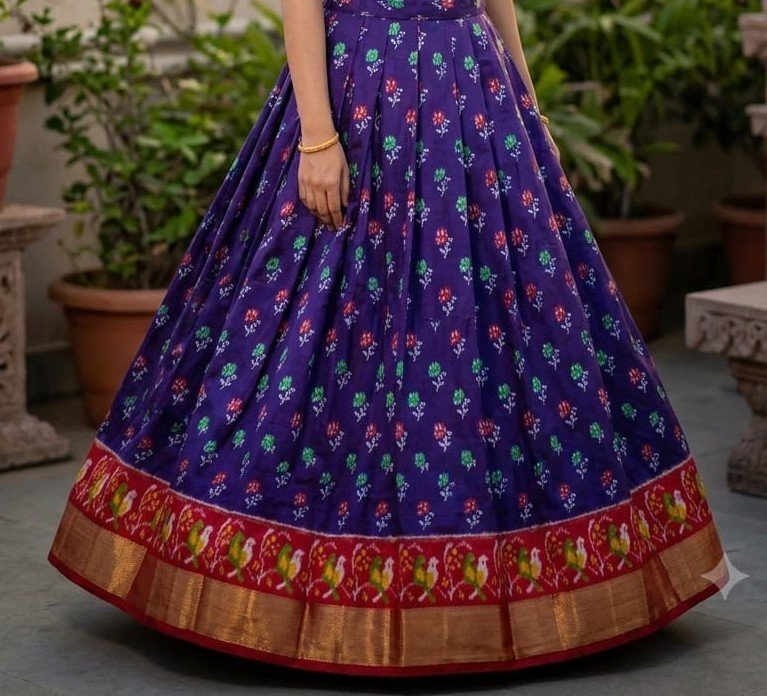 Silk Lehenga - PSSIS13-FSLGCSBCC-19
