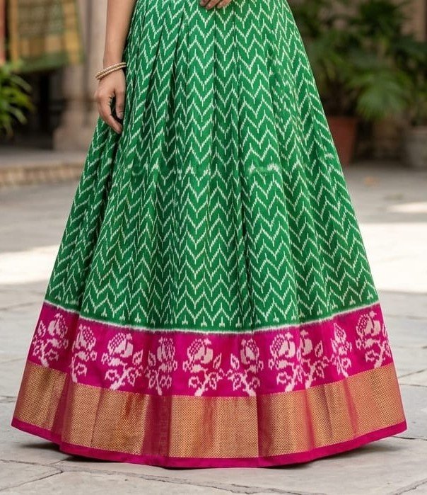 Silk Lehenga - PSSIS13-FSLGCSBCC-24