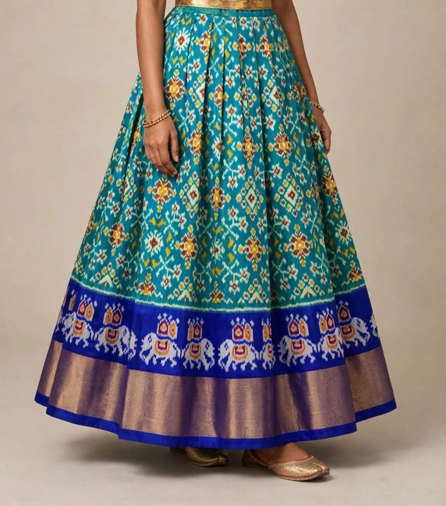 Silk Lehenga - PSSIS27-FSLGCSBCC-04