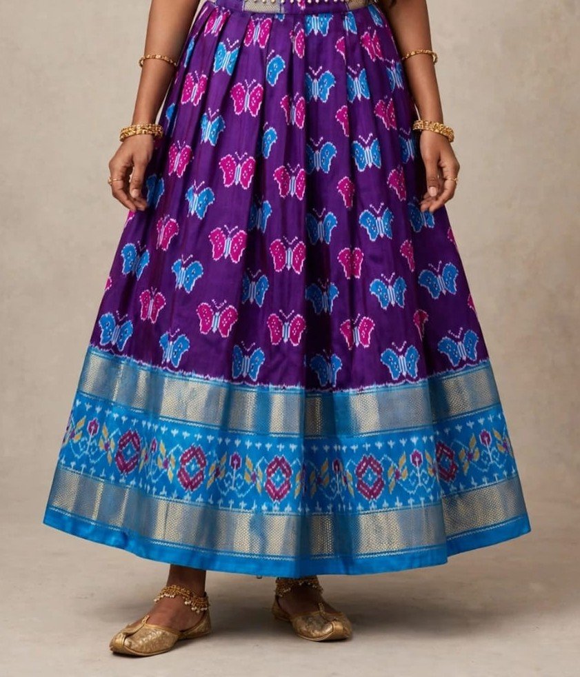 Silk Lehenga - PSSIS27-FSLGCSBCC-06
