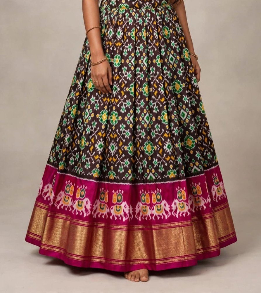 Silk Lehenga - PSSIS27-FSLGCSBCC-07